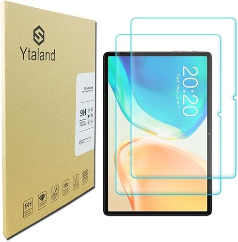Ytaland Schutzfolie für TECLAST P30S/M40 Plus/P40HD (10,1 Zoll), 2 Stück 9H Härte Displayschutz, Anti-Kratzen, Anti-Bläschen, HD Clear Panzerfolie Displayschutzfolie Panzer Schutz Glas