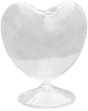 Gralara Vaso in Vetro a Forma di Cuore, portafiori, Contenitore, fioriera, Bottiglia, per Soggiorno, Bar, Feste di Matrimonio