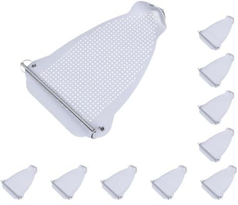 Lot de 10 couvre-chaussures en fer pour la maison - Aide au repassage - Semelle en fer - Installation rapide - Plaque à enfiler