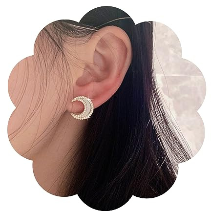 Yheakne Boho Acryl Mond Ohrstecker Ohrringe Gold Mond Sichel Ohrringe Harz Mond Ohrringe Vintage Halbmond Ohrringe Schmuck Für Frauen Und Mädchen