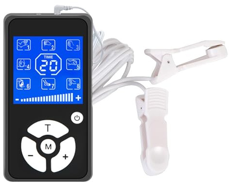 Neuste Elektrostimulation Brustwarzen Klemmen Nipple Clamps Set Elektro Shock Nippelklemmen Extrem Bondage Klitoris Clip Schamlippen Clips Reizstromgeräte für Frauen Paar,Weiß
