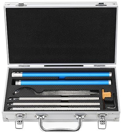 ECUTEE Drechseleisen Set Wendeplatten für Drehmeißel, Drechselzubehör 4 Schwanenhals/Vierkant/Diamantform/Rund Drechselmess mit 11 Werkzeugstiel, Für Drechselbank Schnitzholz Drechseln