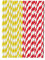 Pailles en Papier, 200 Pieces Paille Jetable, Coloré Papier à Rayures Paille, Colorées en Papier, pour Smoothie, Milkshake, Boissons Glacées, Jus, Cocktails, Mariages, 2 Couleurs