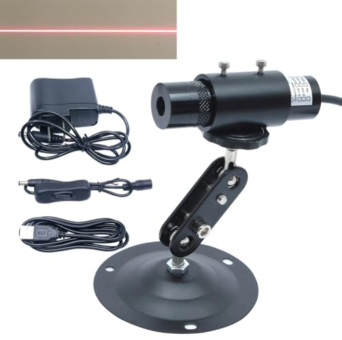 OXLasers Adjustable 5V 650nm Red Line Module Linear Alignment Locator for Wood Stone Fabric Cutting Positioning
