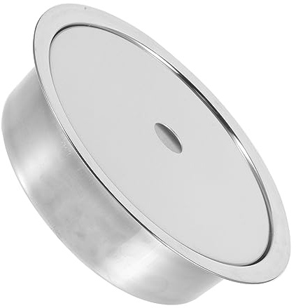 SHOWERORO Anneau Diffuseur de Chaleur en Acier Inoxydable Argenté pour Plaque à Induction, Accessoire Léger et Flexible Adapté aux Tables de Cuisson Barbecue Coréen et Fondue