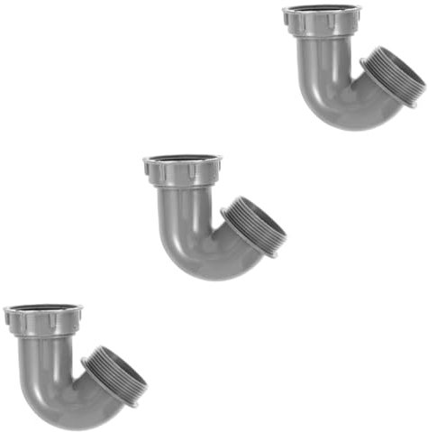 UKCOCO 3st Schlauchanschluss Für Mischbatterie Stecker Adapter Anschlüsse Schlauchanschluss Für Küchenarmaturen Umsteller Wasserhähne Abfluss Kanalanschluss Ablaufarmaturen Light Grey Pp
