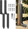 Guolich 2 Piezas Kit de Reparación de Anclajes para Postes de Valla, Juego de Reparación de Postes de Valla, Estacas de Anclaje para Reparación de Postes de Valla de Madera Rotos