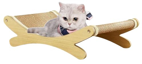 Planche à gratter pour chat - Tapis de crochetage en sisal - Lit à gratter pour chaton - Protection de meubles double usage - Jeu de chat multi-surfaces - Peu d'entretien - Pour chiot - Soulagement de