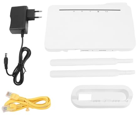 CHEOTIME Enrutador WiFi 4G LTE, enrutador de Internet inalámbrico de Alta Velocidad con Ranura de Tarjeta SIM, Soporte de frecuencia Amplia para Uso en el hogar y al Aire Libre