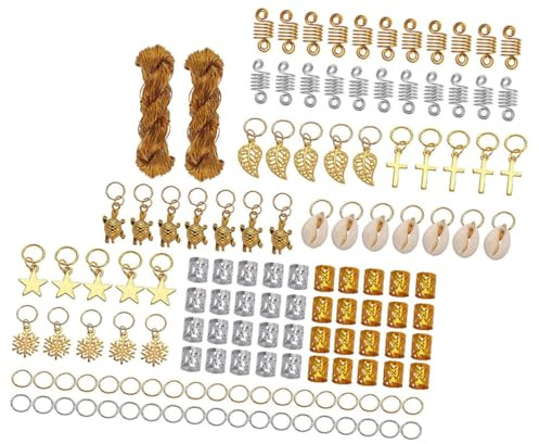 COLLBATH Accessoires Cheveux Tresses Alliage Métal Spirales Décoratives pour Dreadlocks et Coiffures Tressées Ornement Capillaire pour Femmes Mariage et Soirées