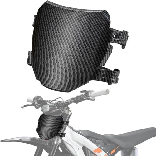 Soporte Matricula Moto,Soporte Matricula DelanteroMoto,Patrón Fibra Carbono | Marco Portamatriculas Moto Placa Portanumeros para Surron Light Bee/Talaria Sting/eRide Pro S SS SR Minibikes