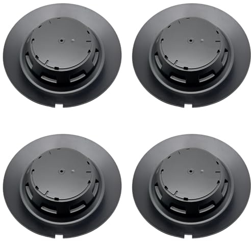 4 Stück Nabendeckel für Mercedes Benz 147mm BC-383 TY-006 BC455 C-1258, Radkappen Felgenkappen Nabenkappen,Auto Fahrzeug Radnabe Center Cap Abdeckung,Black-1