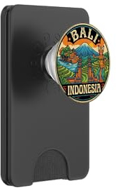 Bali Indonesia Round Travel Souvenir Landmark Tourist Gift PopSockets PopWallet for MagSafe