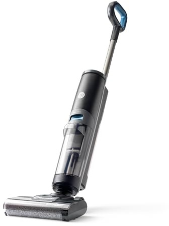 Vacmaster EasyClean 8 kPa HVA Aspirateur sans Fil Tout-en-Un et Balai serpillère pour Nettoyage Humide et Sec avec 3 Modes de Nettoyage, écran LED intuitif, Sortie vocale et Auto-Nettoyage