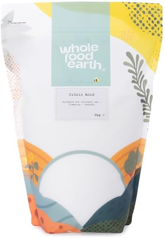 Wholefood Earth - Citric Acid 3kg - Anhydrous - Food Grade