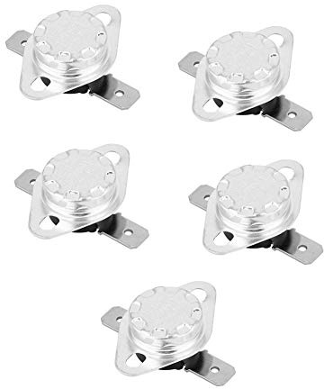 KSD301 5 Stück Thermostat 250V 15A 40 ℃ -150 ℃ Thermostatschalter Normal geschlossener Temperaturregler(115℃)
