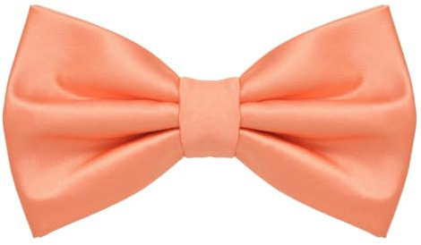 MASADA Herren Fliege Seidenlook, stufenlos verstellbar, handgefertigt, Hakenverschluss - 12 x 6 cm 100% Polyester