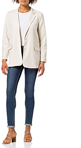 Pieces Chaqueta Casual Pclimoane LS para Mujer, Abedul /, S