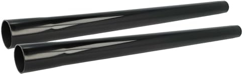 vhbw 2x Universal Staubsaugerohr für Staubsauger | 35 mm Anschluss, 50 cm lang Schwarz
