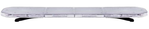 MelTruck LED Warnbalken 1492 mm 144 LED 80W 12V/24V E9 ECE R65 R10, Leuchtbalken orange (amber) mit 8 Blitzmustern für LKW PKW Transporter Einsatzfahrzeuge
