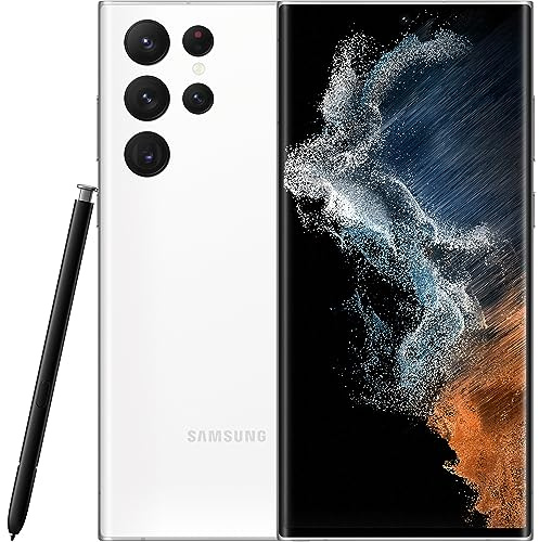 Samsung Galaxy S22 Ultra 5G Smartphone Android senza SIM, 8GB RAM e 128 GB Memoria Interna, Display 6.8’’¹ Dynamic AMOLED 2X, 5 Fotocamere, 108MP, Phantom White 2022 [Versione Italiana]