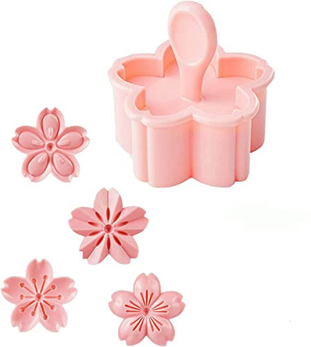 Set di 5 stampi per biscotti con stampini e timbri di ciliegio, per biscotti e accessori da pasticceria