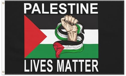Bandera palestina, bandera de PALESTINE LIVES MATTER, bandera de tela de poliéster de 90 x 150 cm