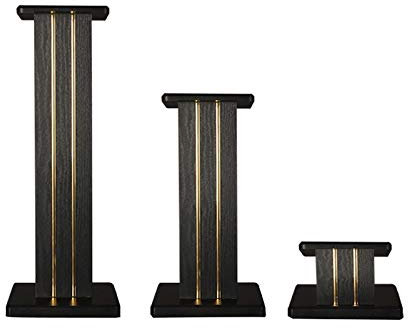 Pieds d'Enceintes Paire de Supports d'enceintes Surround, 2 étagères Audio, Colonne Vide pour Le Remplissage de Sable et l'absorption des Chocs, écoute améliorée (Taille : 15 cm)