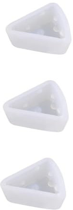 Ciieeo 3pcs Cheese Mold Silicone Mold for Fondant Cake Mould Creative Baking Tool Home Bakery Use S