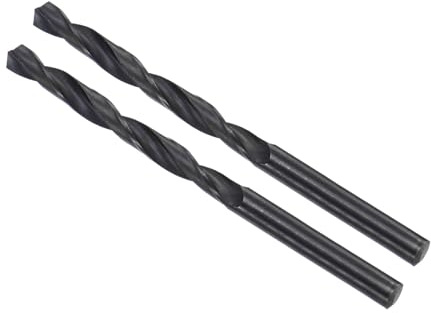 CoCud 6542 Hochgeschwindigkeitsstahl Spiralbohrer, Durchmesser 6,8 mm, Länge 110 mm, Schwarzoxid gerade Spiralbohrer - (Anwendungen: für Metall Holz Kunststoff Aluminium), 2 Stück