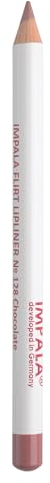 IMPALA | Lippenkonturenstift Nº 128 Chocolate lipliner | Cremiger, wasserfester Langzeit-Lippenstift | Volumen-Effekt für die Lippen | Matte Langzeit-Lippenstifte, Professionelles Make-up