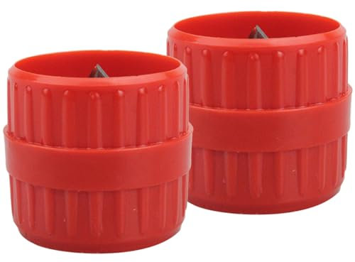 UPKOCH 2St Chamferer Entgratungswerkzeug für Metall Innen-Außen-Reibahle Rohr Kupferentgratungswerkzeug PVC-Armaturenschoner Entgraten Trimmer Schutz Pipeline rot