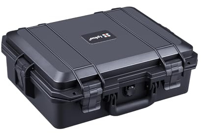 Lykus HC-4011 Wasserdichter Schaumstoffkoffer, Innengröße 37,5x27,5x10,7cm | IP67 wasserdicht, steckbarer Schaum, geeignet für Kameras, Objektive, elektronische Geräte und mehr