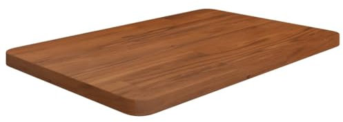 Homgoday Waschtischplatte Tischplatte Holzplatte Ersatztischplatte Tischplatte Ersatztei Arbeitsplatte für Waschtisch Badezimmer Dunkelbraun 60x40x2,5 cm Massivholz Behandelt