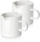 ABRUTY Espresso Cups, 5 OZ Ceramic Double Spouts Cups, Shot Cup Mug with Handle and Measuring, Small Accessories for Machine Set Suitable for Milk Coffee Syrup