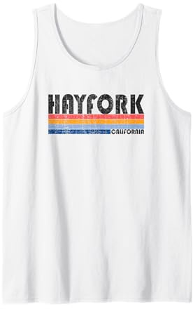 Vintage 70s 80s Style Hayfork, CA Tank Top