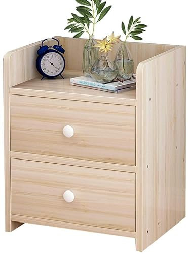 GXXINGIN Mesita de Noche de pie para el hogar, Gruesa, para Sala de Estar, Estudio, baño, Doble Bombeo, Pasillo, Dormitorio, Armario multifunción (Color: Madera de Cerezo)