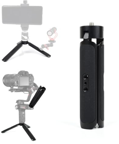 KOQINVIZ Aluminum Mini Tripod Stand Handle Grip for Camera Phone Gimbal Stabilizer,Desktop Tripod for DJI Ronin Zhiyun Weebill Smooth Osmo Mobile Webcam Projector