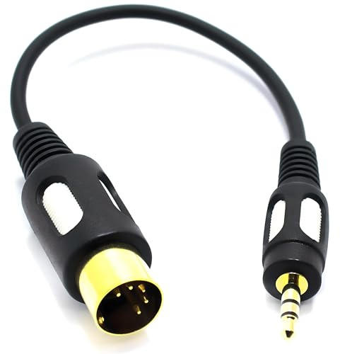 VITALCO Adaptador de audio DIN 5 pines macho a TRS jack estéreo de 3,5 mm