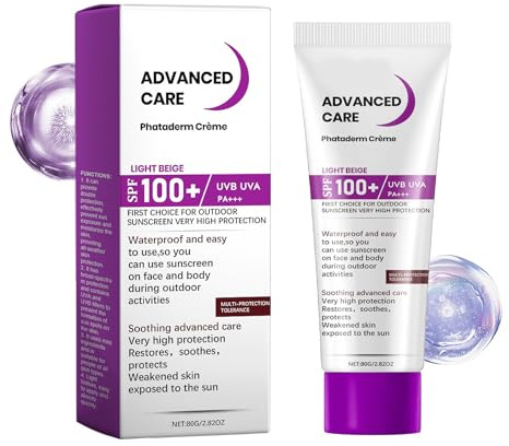Factor 100 Sun Cream - SPF 100 Sunscreen for Face & Body - Ultra Light Uv Protetion Face Suncream - High Protection SPF Korean Sunscreen - Moisturizing Sun Lotion for All Skin Types