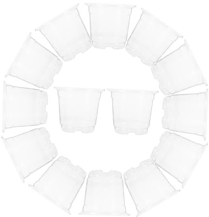 UPKOCH 20 Piezas Maceta para Crecimiento De Plantas Transparente De Plástico Maceta para Vivero para Plántulas De Interior y Exterior
