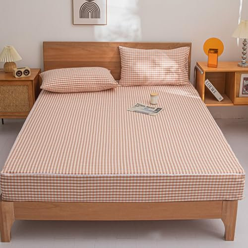 LDLCYCN D,90x190+20cm, Housse De Protection De Matelas Zippé 100% Coton Drap Housse Personnalisable Housses De Matelas Housse De Lit Souple Zippée Housses De Matelas Confortables