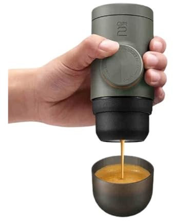 Machine À Café Portable. Machine À Expresso Portable, Compatible Avec Les Capsules Et Les Appareils Compatibles, À Commande Manuelle, Petite Machine À Café Portable 18 Bars .Cafetière Nomade(Coffee po