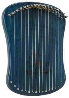 Professionelle 17-saitige Lyra-Harfe, Mini-Fingerstyle-Harfe, Kalimba-Fingerpiano mit Zubehör, kreative Spieluhr for Anfänger für Erwachsene/Anfänger(Blue-Single Board)