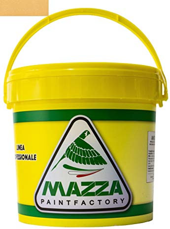 MAZZA Pittura Decorativa Per Interni Brillantinata Glitterata Lt 5 Dusk Colorificio Vernice Brillantini Glitter Muro Idropittura Murale Colorata (Giallo Arancio Medio Dk4066)