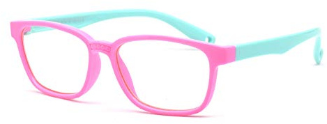 JUSLINK Flexible Kids Blue Light Blocking Glasses for Boys and Girls Age 3-12