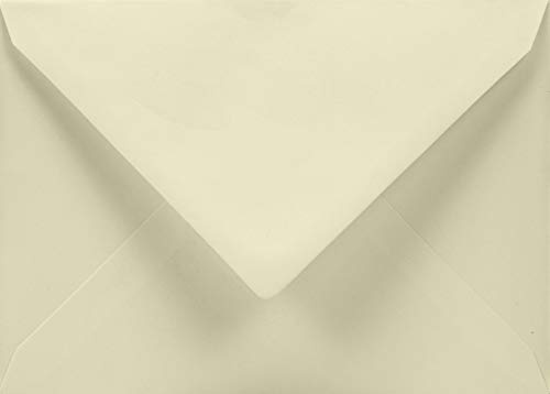 Netuno 50 Umschläge Elfenbein DIN C6 11,4x16,2 cm stilvoll und schön | 120g Aster Smooth Ivory · elegante und festliche cremefarbene Kartenumschläge für Hochzeit, Einladungen & Grußkarten