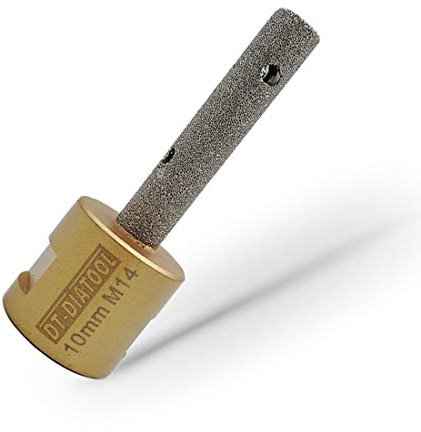 DT-DIATOOL Diamant Fingerfräser 10mm zum Vergrößern Löcher in Fliesen Porzellan Marmor Keramik Granit