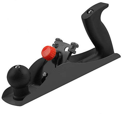 1Pcs Adjustable Wood Plane, Black Smoothing Plane Shaving Tool Ideal for Hobby Woodwork Projects