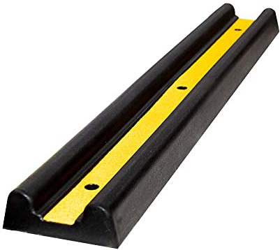 Protector de Pared de Goma – 1000 x 150 x 50 | Protector de Pared para Puerta de Coche de Garaje para Estacionamiento de Seguridad | Protector de Impacto de Vehículos para Paredes y Aparcamiento